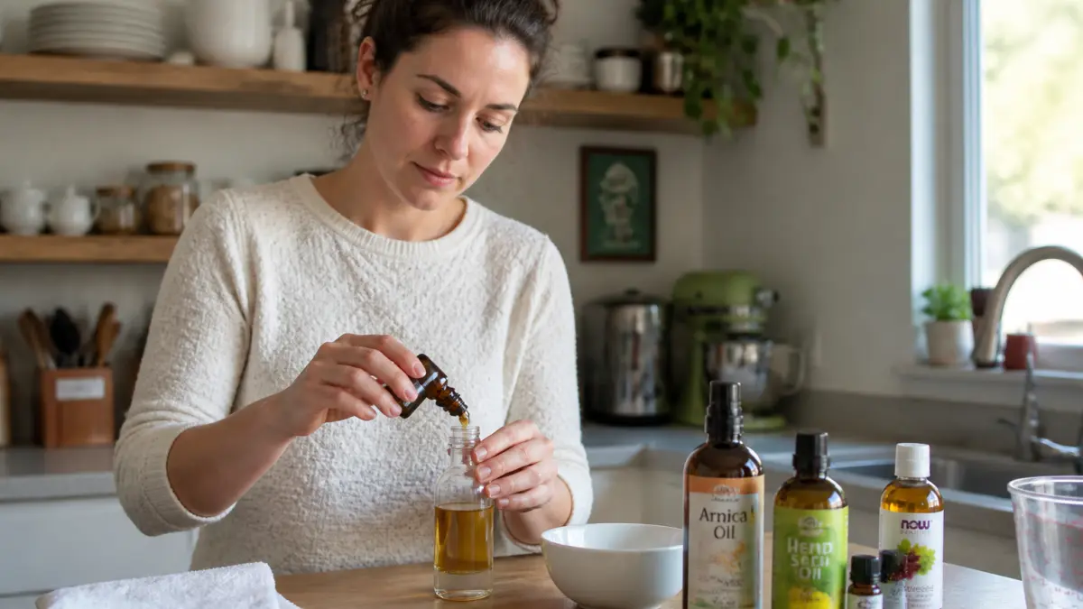 Comment préparer simplement une huile de massage à la gaulthérie à la maison