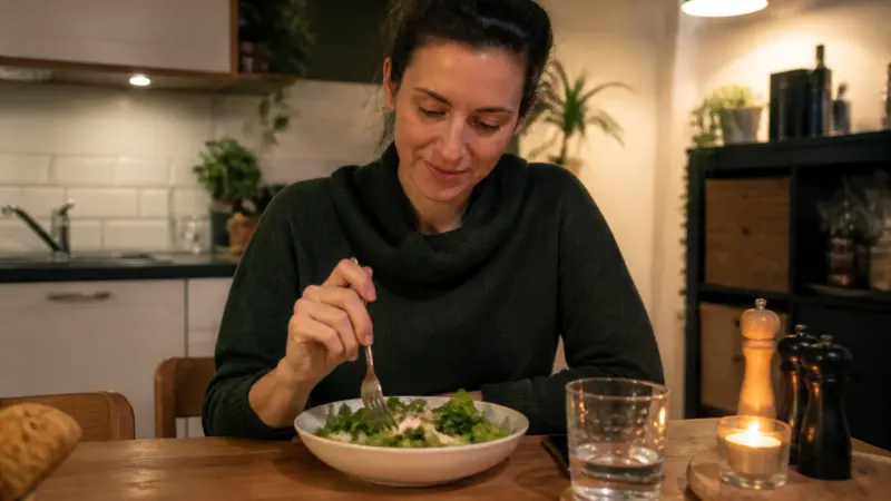 Manger de la mâche le soir favorise-t-il un bon sommeil ?